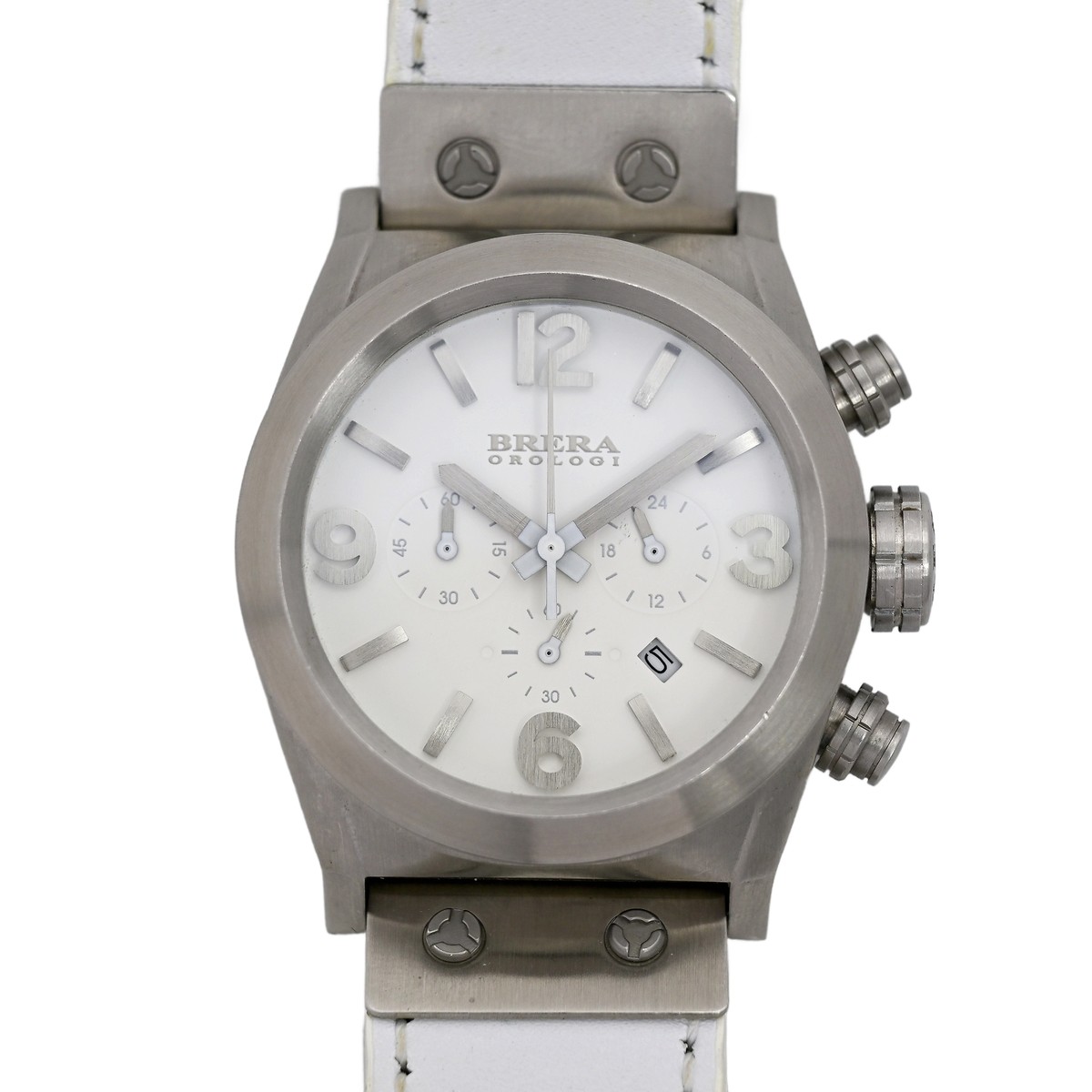 Brera Orologi Eterno Piccolo Chronograph White Dial Men