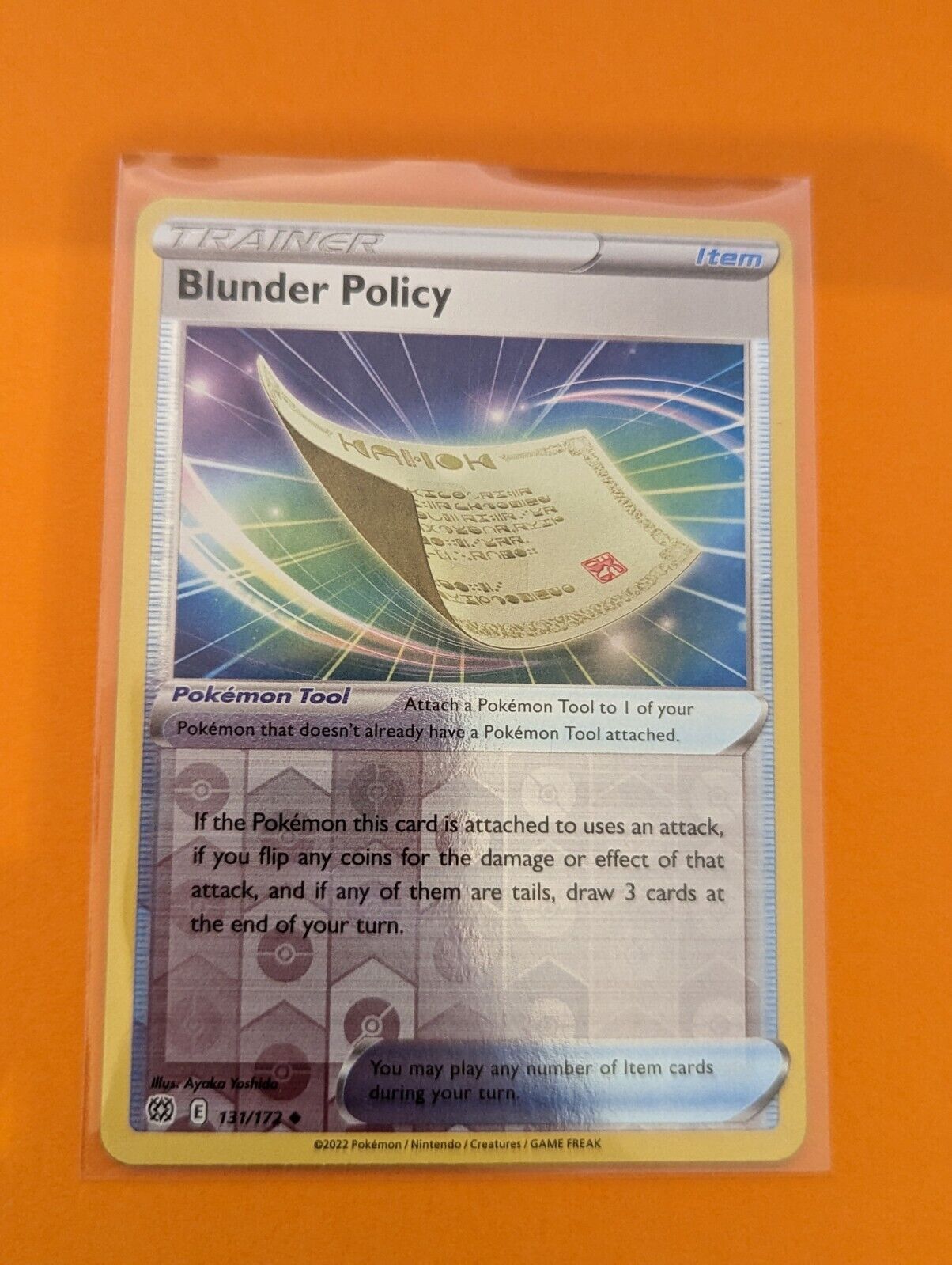 Pokemon - BLUNDER POLICY 131/172 - Reverse Holo - Brilliant Stars - NM/M -  New