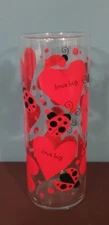 Ladybug  Love Bug  9  Glass Flower Vase