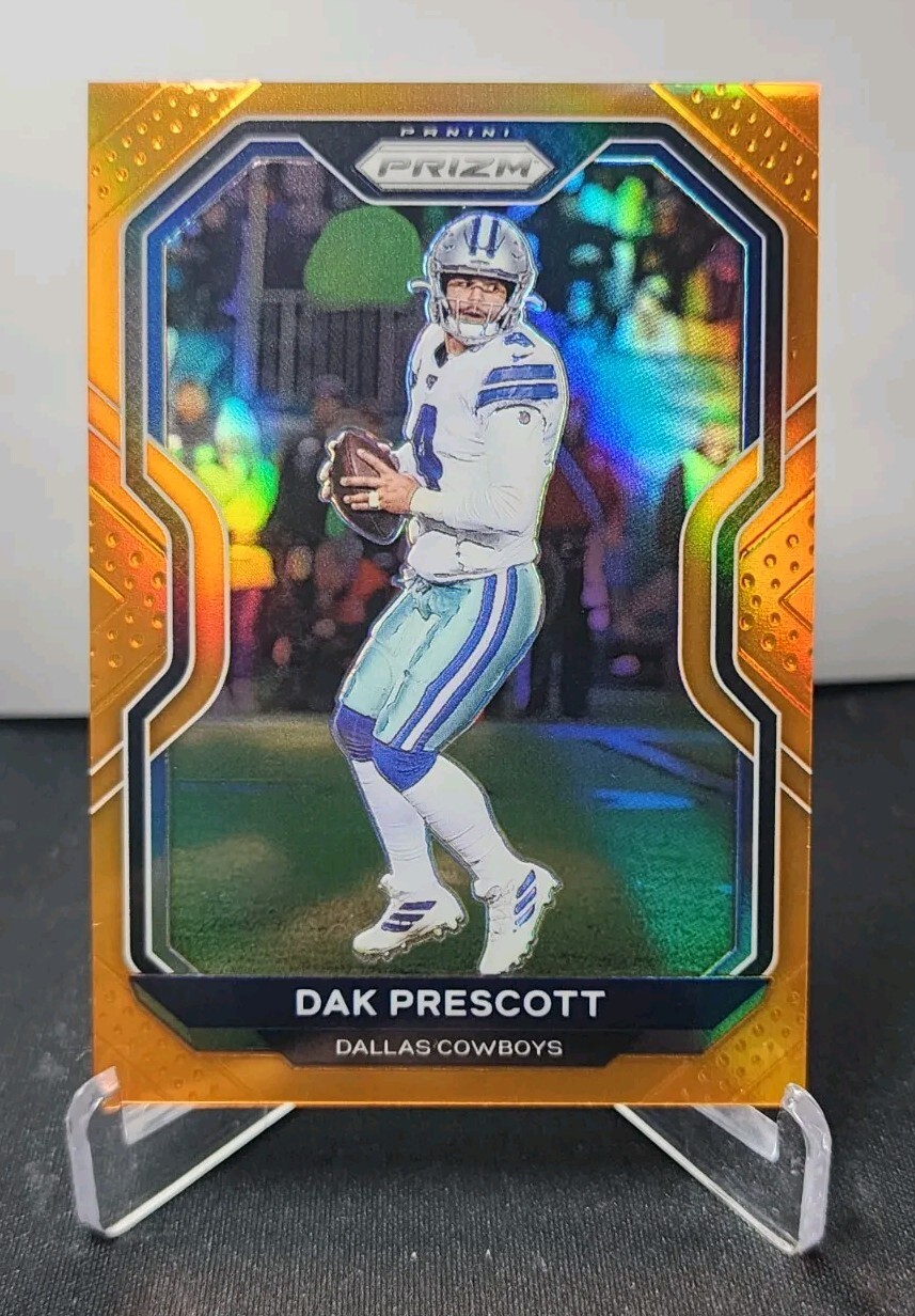 2020 Panini Prizm 150 Dak Prescott Orange Prizm #/249 Dallas Cowboys