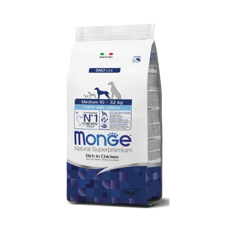 Monge Natural Superpremium Puppy Medium Pollo 12kg - Offerta Shop