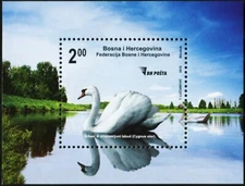 Bosnia & Herzegovina 2010 ☀ Swan Bird MSS ☀ MNH**