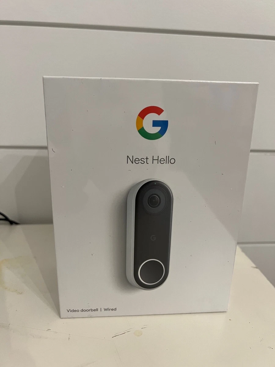 Nest Google Hello Smart Wi Fi Video Doorbell Camera NC5100US BRAND NEW