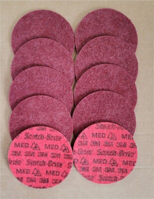 (10) Scotch-Brite 6  Precision Surface Conditioning Disc Hook & Loop Medium