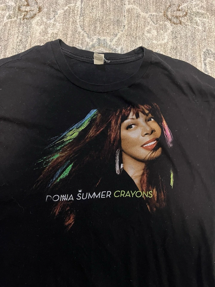 Camiseta de concierto vintage Y2K Donna Summers Crayons Tour para mujer XXL Foto 2 de 4