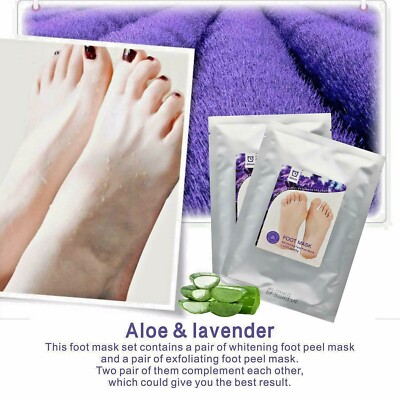 4 Pair Foot Peeling Mask Exfoliating Feet Peel Mask Remove Dead Skin Calluses