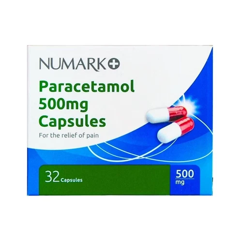 Paracetamol 500mg Capsules 32 - To Relieve Mild To Moderate Pain