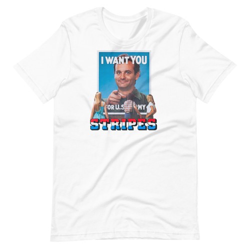 Bill Murray STRIPES Movie Film Graphic Tee Short-Sleeve Unisex T-Shirt - Picture 5 of 13