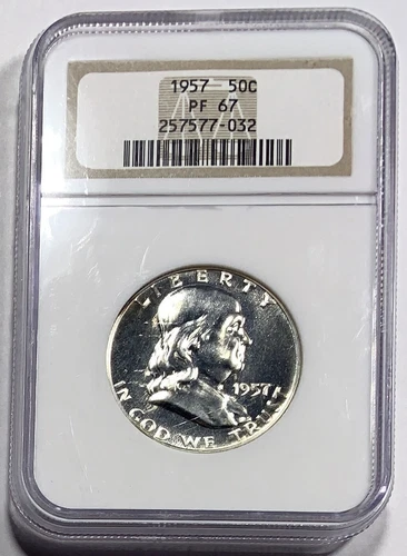 1957 Franklin Half Dollar NGC PF67 FREE SHIPPING WEN