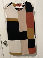 Ann Taylor Loft Colorblock Professional Work Dress Size Small