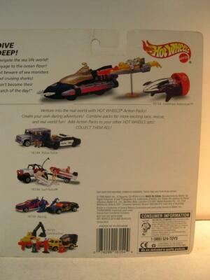 Hot Wheels Action Pack UNDERSEA ADVENTURE, NIP, Submarine. Micro