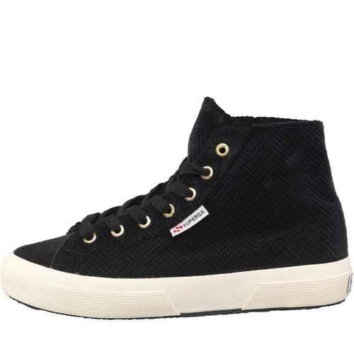 SUPERGA 2795 curveflannelw Hi Tops, Verde Scuro, Varie Taglie, Nuovo con  Scatola, | eBay