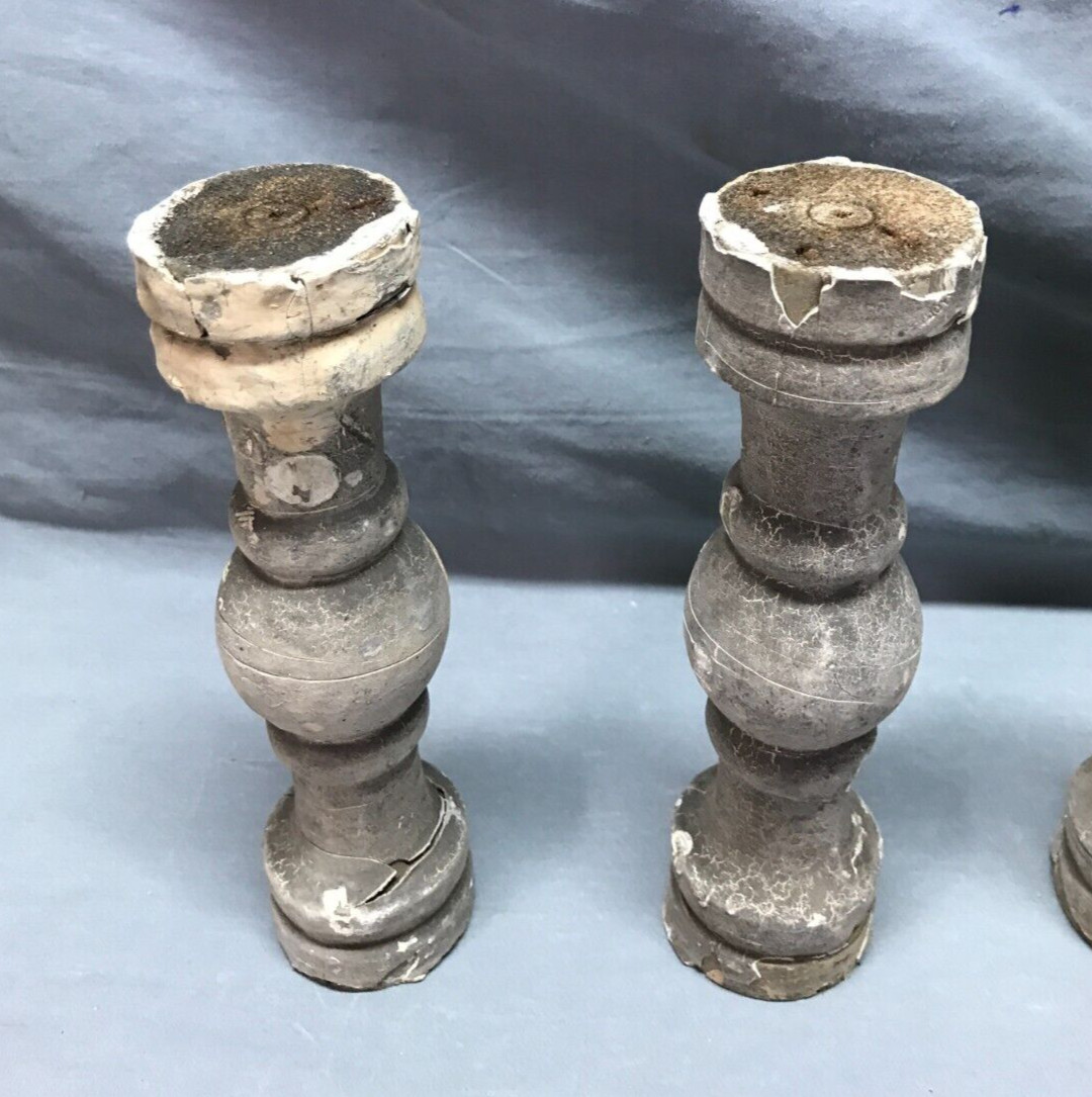 Antique Lot 6 Small Wood Porch Span Spindles 2x7 Shabby White VTG Chic 586-25B