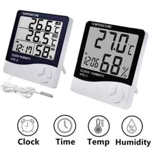 HTC-1 HTC-2 LCD Electronic Digital Thermo-Hygrometer Home Thermometer Hygrometer