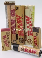 RAWTHENTIC RAW ROLLING PAPER KING SIZE ROLL KIT+ROLLER+PAPERS+TIPS+MINI LIGHTER