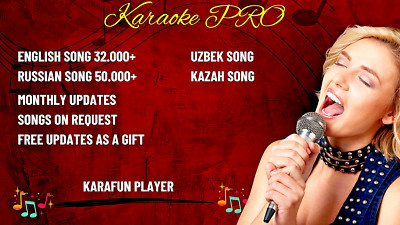 Professional karaoke for Karafun (mp3+lrc) (1000GB) (Russian song 50k+) 
