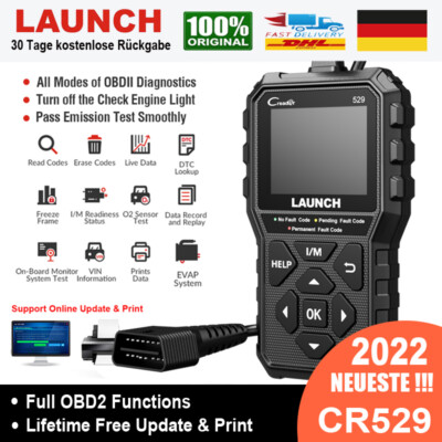 2025 Launch CR529 Profi KFZ OBD2 Diagnosegerät Auto Scanner Auslesegerät Reader