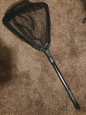 Frabill Folding Sturdy LightWeight Fishing Net, Black