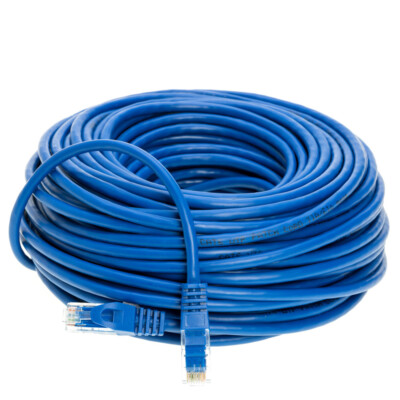 CAT6 Ethernet Patch Cord RJ-45 LAN Network Cable Blue 25FT- 200FT Multi-Pack LOT