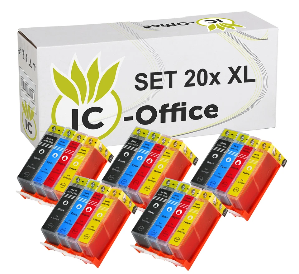 20x CHIP PATRONEN für HP-364XL 5510 5514 5515 5520 5522 5524 6510 6520 7510 7520