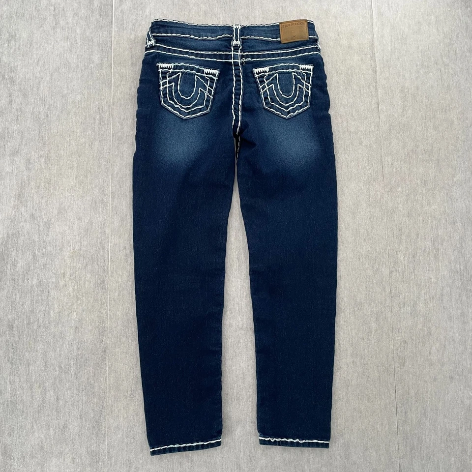 Pantalones True Religion Niñas 7 Azul Jeans Casey Super T Elastizados Bolsillos Niños Foto 2 de 4