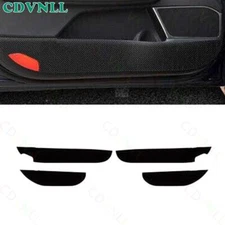 For Kia K5 Optima 2016-2020 Carbon Fiber Leather Inner Door Anti-Kick Panel Trim