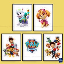 Paw Patrol Characters Children's Bedroom Wall Art Poster Print Picture A5 A4 A3