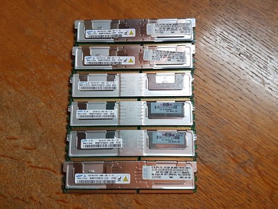 12GB 6x2GB PC2-5300F DDR2-667MHZ ECC Fully Buffered