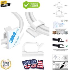 120 Pcs White Self-Adhesive Cable Wire Clips - Organize Cords Effortlessly