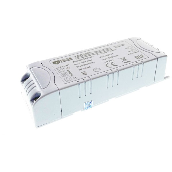 Tiger Power Supplies 24vdc 2.5A 60W mains dimming LED driver