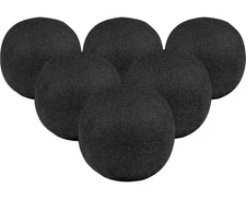 HOME GENIE 100% New Zealand Wool Reusable Dryer Balls, 6 Pack, Black