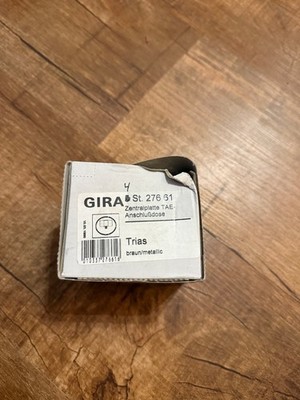 Gira 276 61 Center Plate TAE Connection Socket Trias Brown/Metallic New
