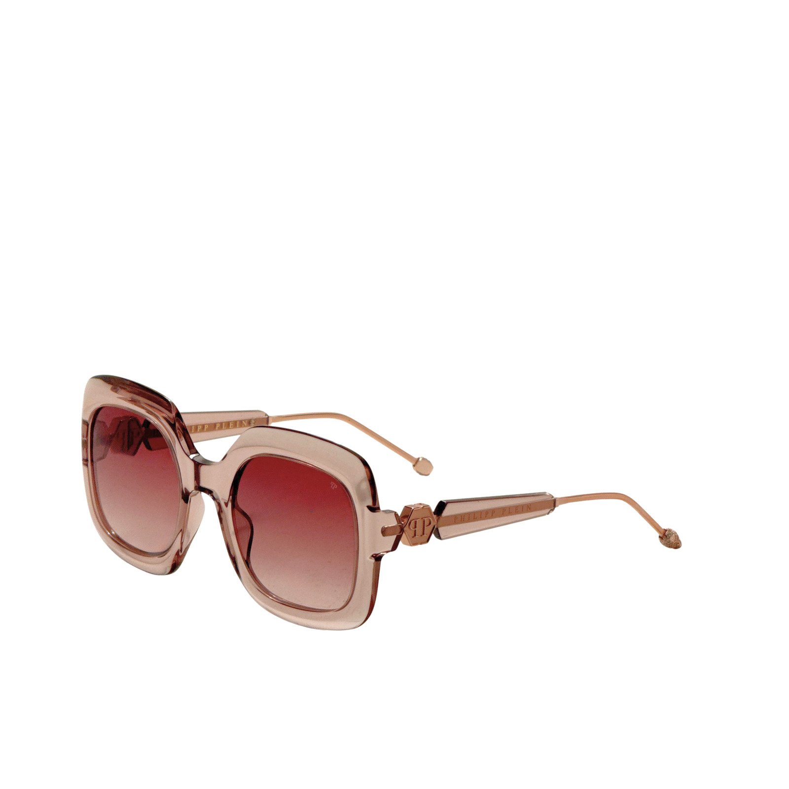 Philipp Plein Womens 99mm Shiny Trasnparent Beige Sunglasses SPP065S5507T1 22490₽