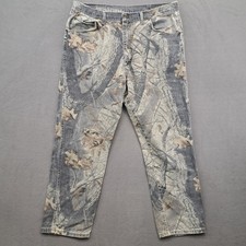 Wrangler Rugged Wear Mens Realtree Hardwoods Camo Jeans Pants 38x30