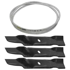 Deck Blade And Belt For John Deere LA145 LA155 LA165 X140 X165 Z2555 Z355E