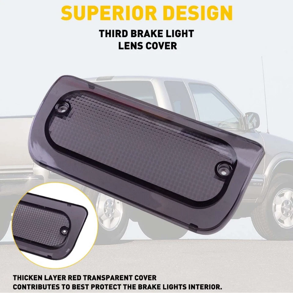 Smoked Brake Light Cover Lens 923-287 Fit 1994-04 Chevy S-10 GMC Sonoma 16520288 - Image 4 of 4