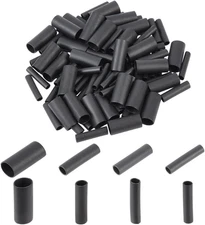 120 Pcs Pastic Shoelace Tips, 4 Sizes Paracord End Caps Shoelace Cords End Ti...