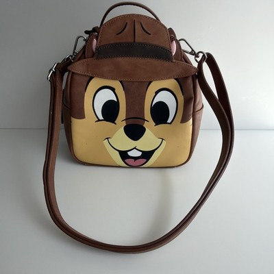 Loungefly Disney Reversible Chip N Dale Convertible Crossbody Mini Rucksack selten
