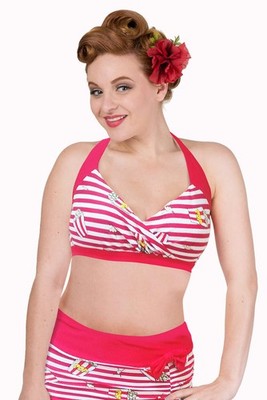 Banned Apparel - Strand Bauch Bikini Oberteil