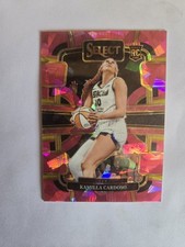 2024 Panini Select WNBA #33 Kamilla Cardoso Pink Ice Prizms RC