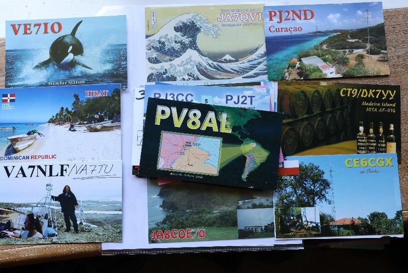 Ham Radio QSL Cards Lot of 100+ (Recent from one operator)