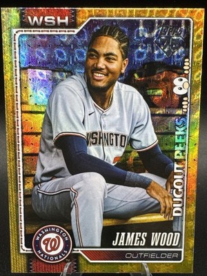 James Wood 2026 Topps Series 1 Celebration - Dugout Peeks - Foilfractor  1/1 
