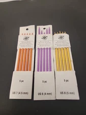 Loops & Threads Double Point Knitting Needles Lot Of 3