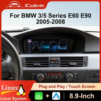 8.8'' Autoradio Carplay Android auto For BMW 3/5 er E60 E61 E90 E91 CCC Linux