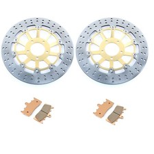 Paar Bremsscheiben Vorne Beläge Für Suzuki GSF 1200 S Bandit 2001-2003 2004 2005