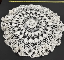 Vintage Hand Crocheted Round Dollie
