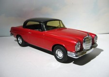 Vintage  Mercedes 250 SE Coupe  Ichiko Tin Friction  Big 12" Car   Cherry Red
