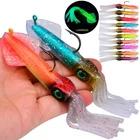 2 Pcs Big Super Squid Rig Lure Boat Bass Cod Sea Fishing Line Clip Tackle