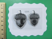 Pair of Acorn Homes - 2 Cling Stamps - compatible with lavinia