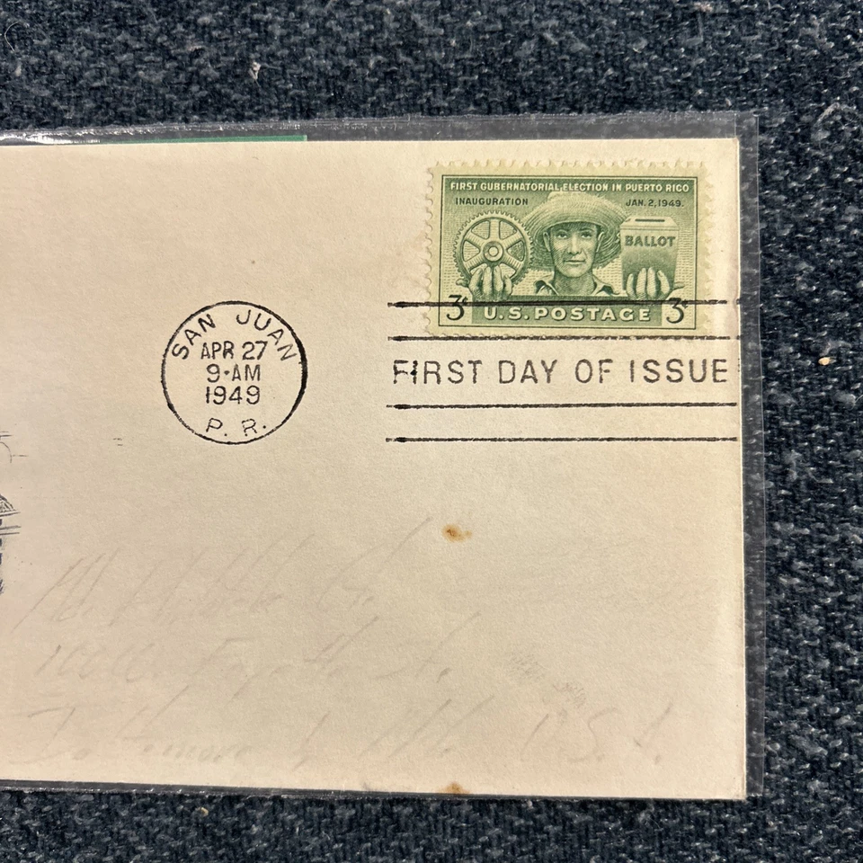 U. S.Stamp FDC- 983  - Puerto Rico Vote   -  Art Craft   - Image 3 of 4